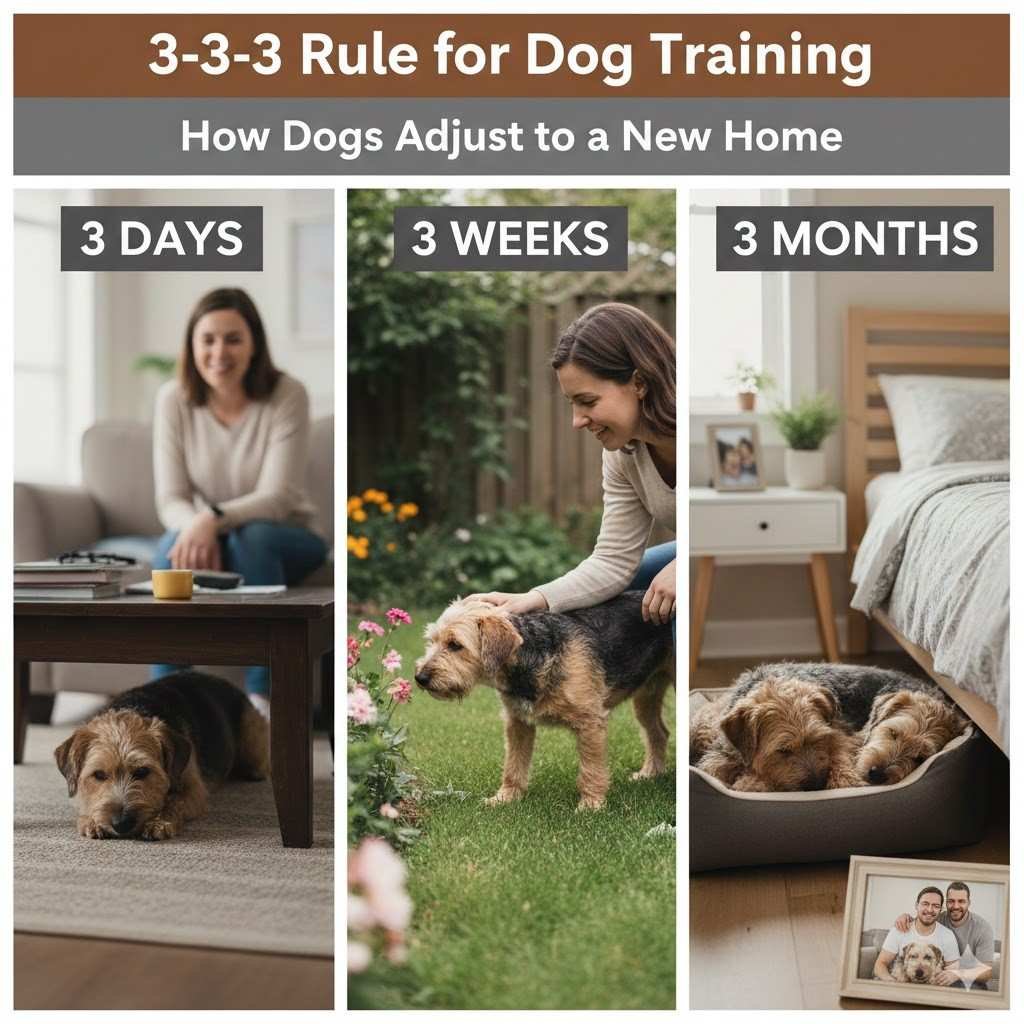 3-3-3 Rule for Dog Training