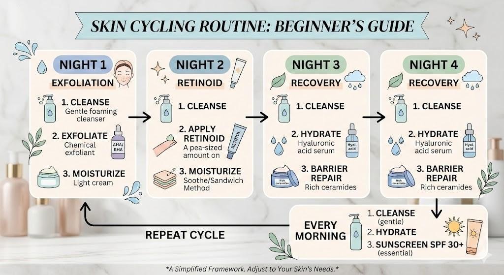 Skin Cycling Routine