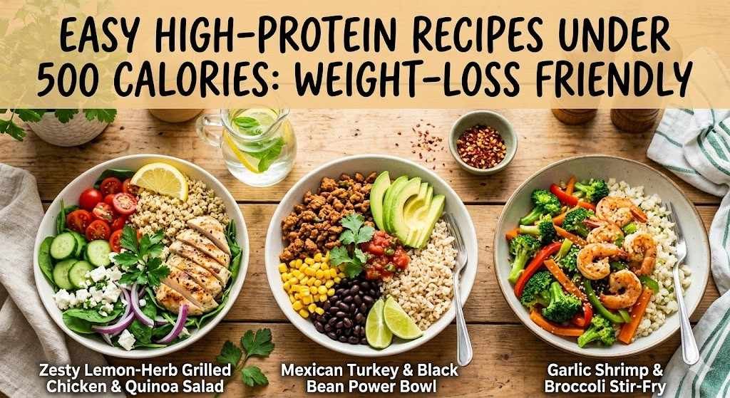 Easy High-Protein Recipes Under 500 Calories