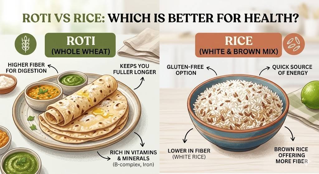 Roti vs Rice