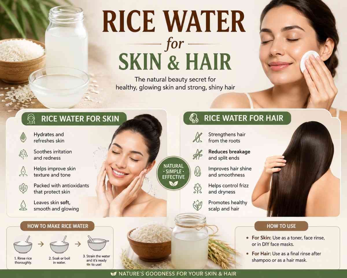 Rice Water for Skin and Hair