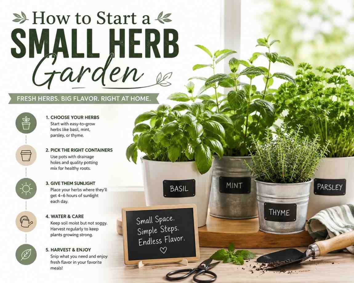 How to Start Small Herb Garden