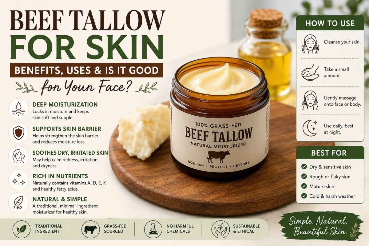 Beef Tallow for Skin: