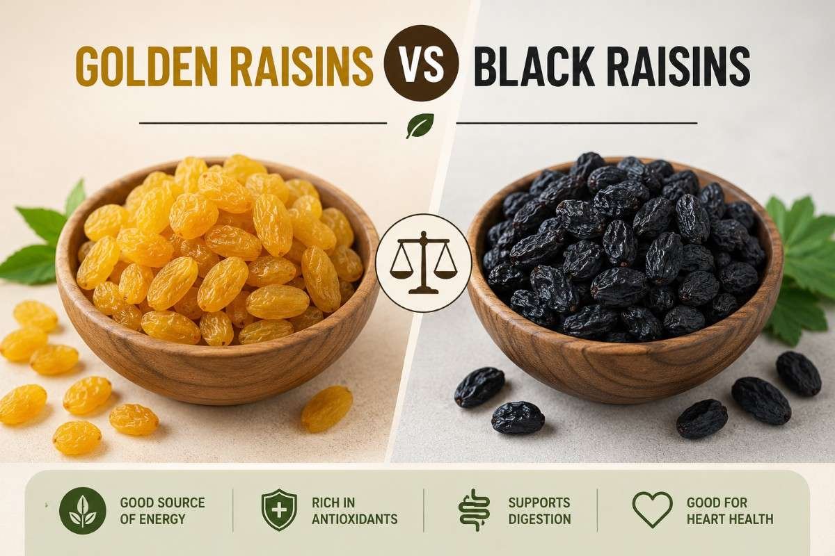 Golden Raisins vs Black Raisins