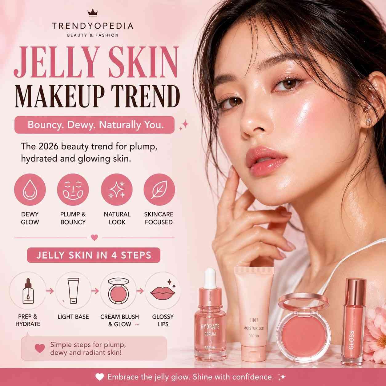 Jelly Skin Makeup Trend