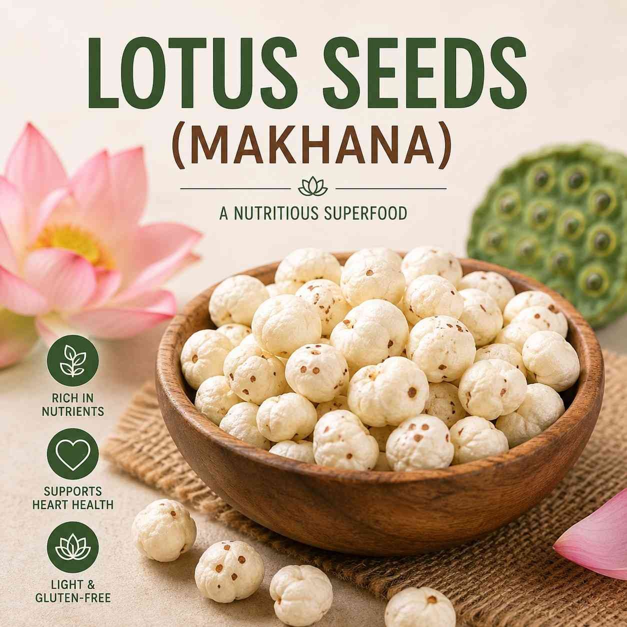 Lotus Seeds (Makhana)