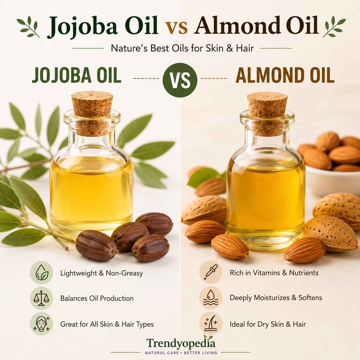 Jojoba Oil vs Almond Oil